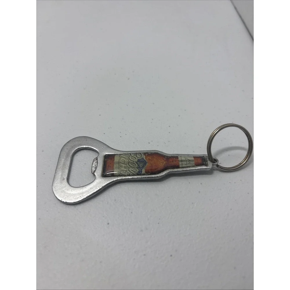 Coors Light Bottle Opener Keychain Metal Key Ring Beer Advertising ..(A6)